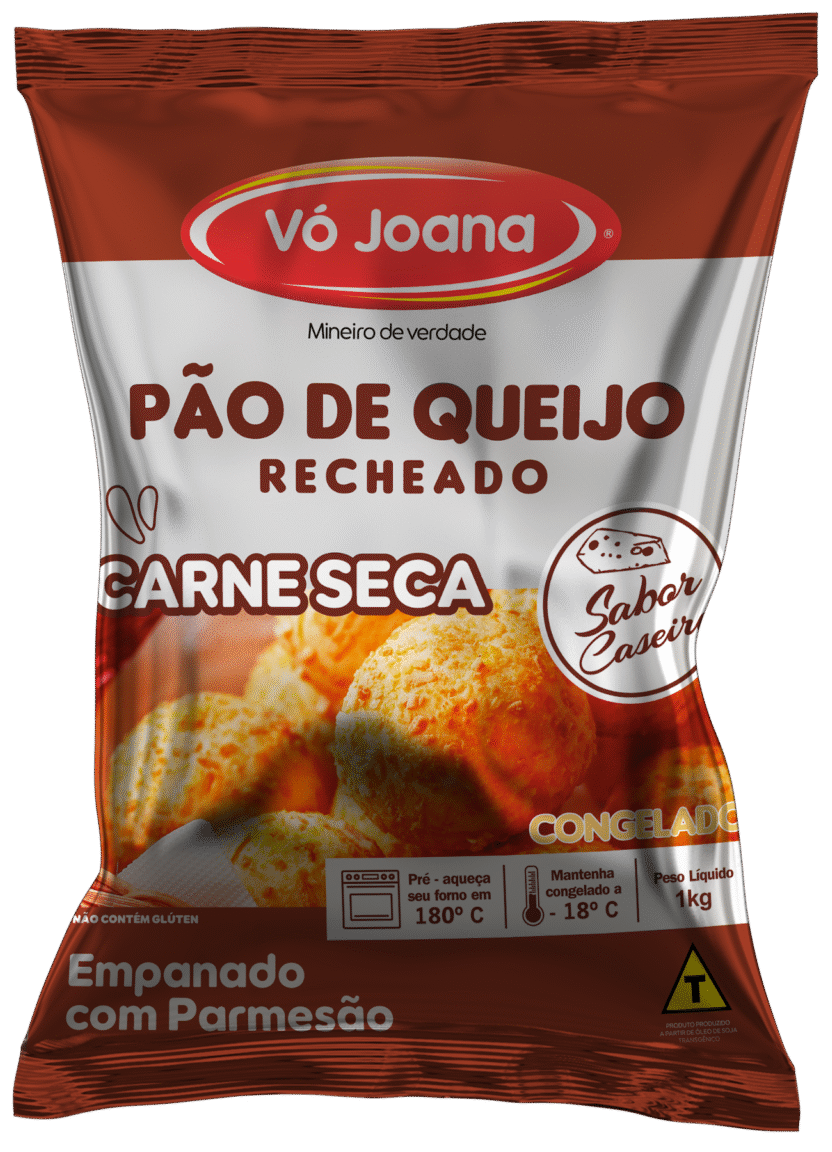 Pão de Queijo Recheado Vó Joana – Carne Seca
