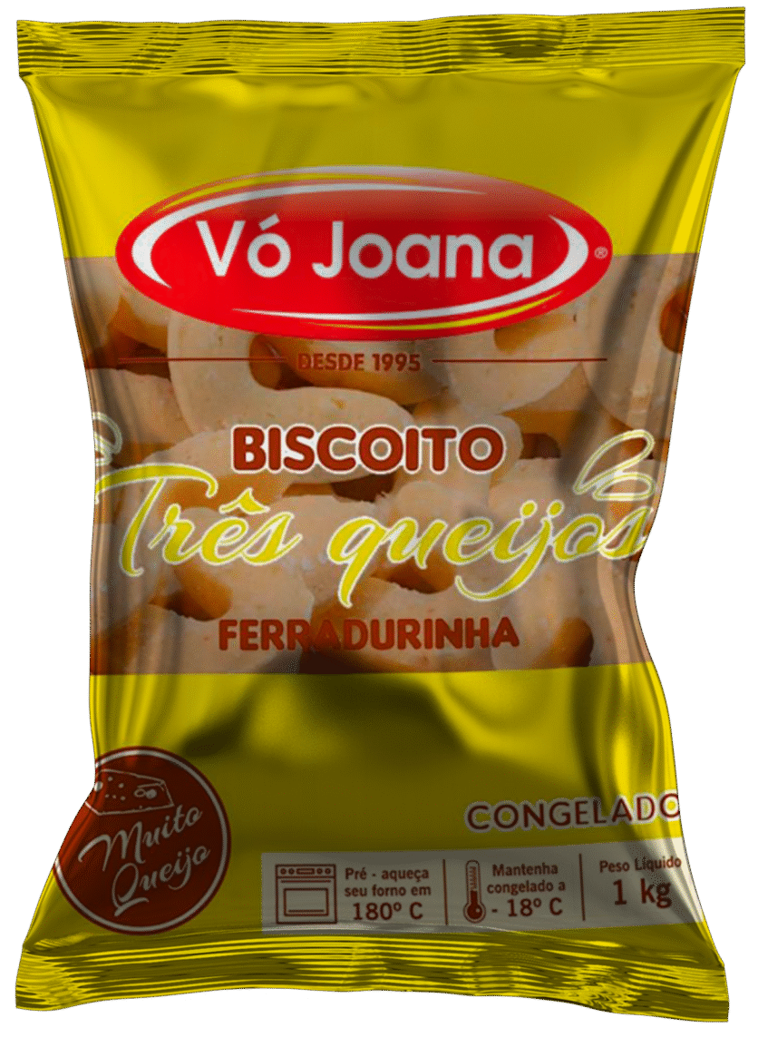 Biscoito de Queijo Vó Joana – Ferradurinha Três Queijos